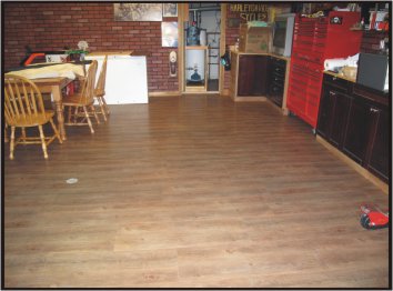 Garage Floor After the Pro Garage Floor Covering.